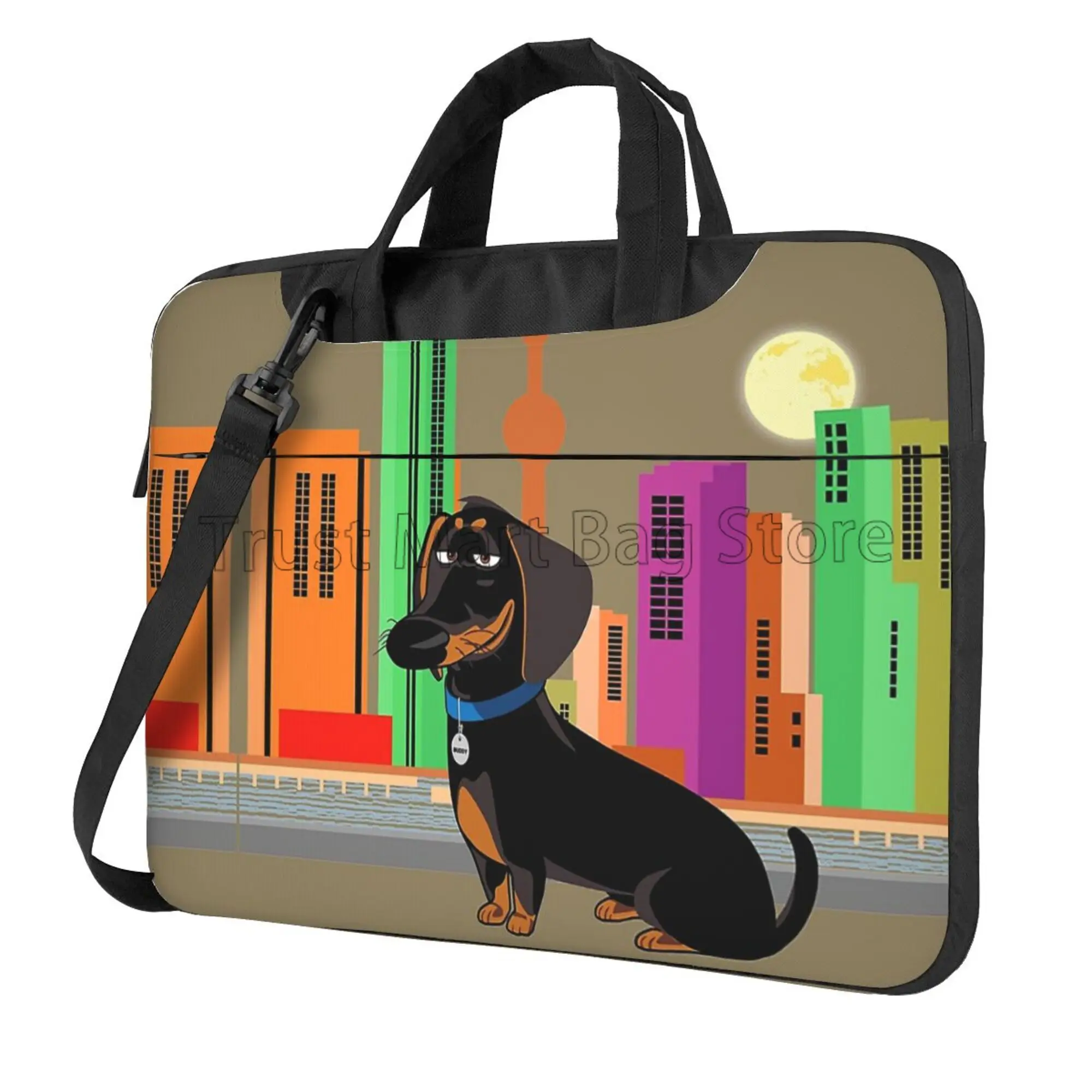 Laptop Backpack 15.6 - Cute Dachshund Print Laptop Carrying Bag