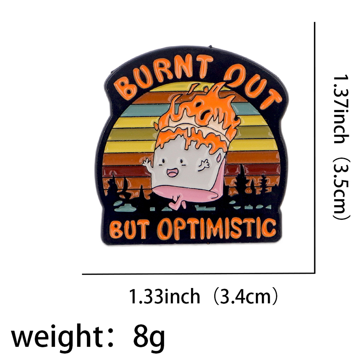 Fire Badges Enamel Pin Brooche - Fashion Backpack Women ulasan dan harga