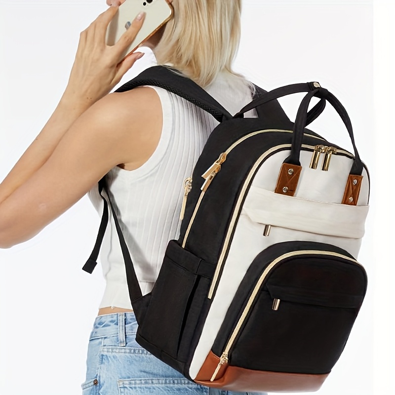 Women Two Tone Laptop Backpack - Laptop Backpack 15.6 ulasan dan harga