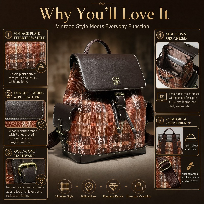 CHHC Fashion Color Block Backp - Fashion Backpack Women ulasan dan harga