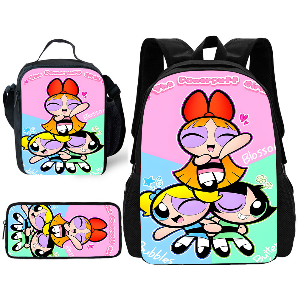 Child Cute Anime Powerpuffs Gi - School Backpack Teen ulasan dan harga