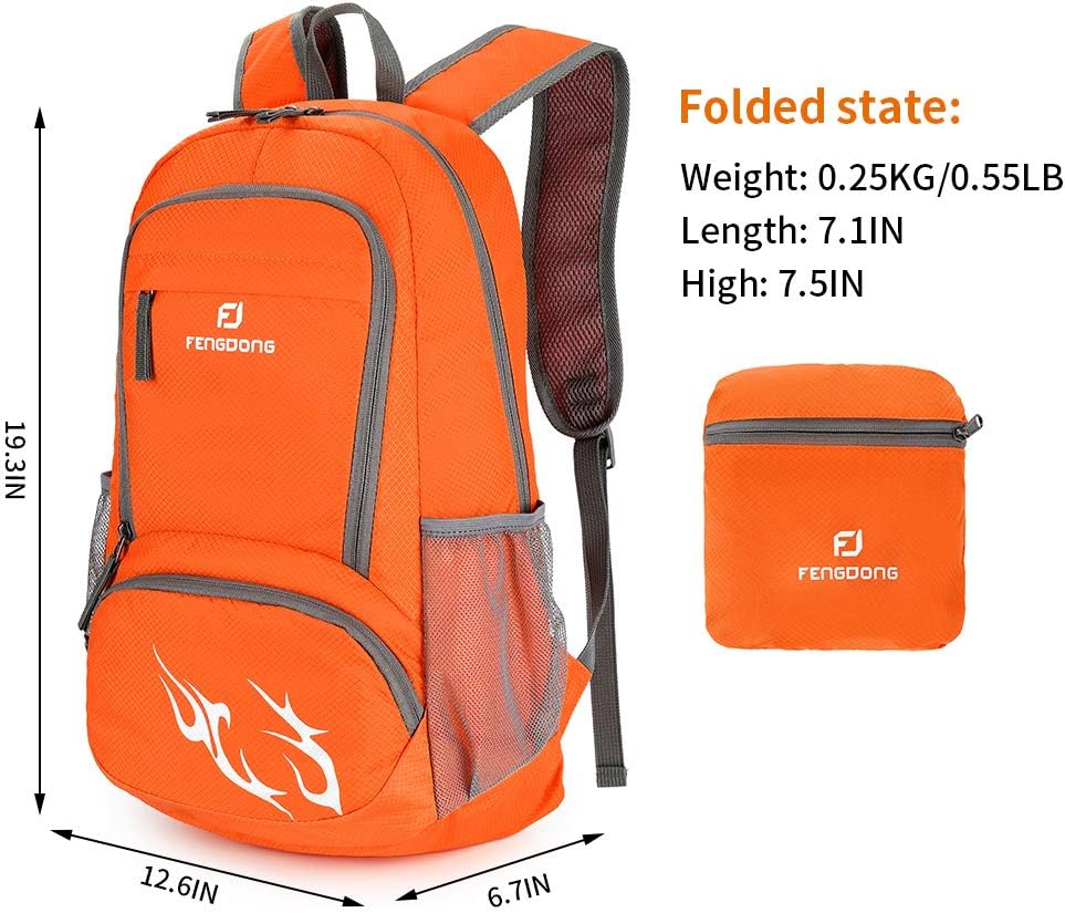 FENGDONG 35L Lightweight Folda - Foldable Backpack Small ulasan dan harga